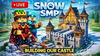 MinecraftSnow SMP Day 3❄️ | Castle Build Start 🏰 | Deadeye Gaming