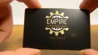 Development Company Brass Metal Business Cards