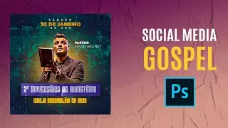 Criando Flyer Gospel para Redes Sociais no Photoshop