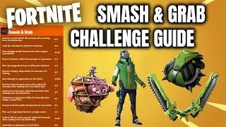 WEEK 4 SMASH & GRAB REGULAR & PRESTIGE CHALLENGE GUIDE // Fortnite Season 10 // Tinaa Gaming