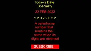 Palindrome Date #palindromenumber#twosday