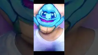 Pokemon's Squirtle #lipart #makeup #faceart #cosplay #pokemontcg  #pok&eacute;mon #squirtle #facepaint