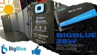 CHARGEUR SOLAIRE BIGBLUE 28W pour avoir toujours de l'energie