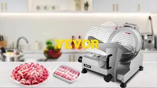 VEVOR 12 Electric Meat Slicer - Semi-Auto, Adjustable Thickness, for Deli Meat & Cheese