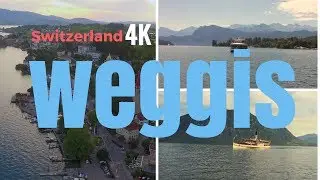 Weggis / Lake Lucerne / Resort Town Switzerland / Drone View / DJI Phantom 4 / Osmo