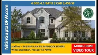 Prosper New Home Tours | Model Home Tour | Windsong Ranch Shaddock Homes Stafford Plan Video Tour