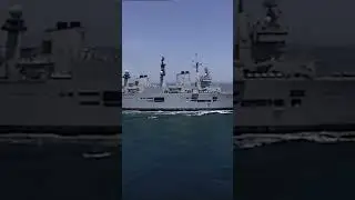 Harriers Launch from HMS Illustrious! #emergenciesupclose #warship #Shorts