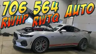 2024 Mustang Auto (ROUSH PHASE 2 SUPERCHARGER) Dyno all stock 93 with boostane & K&N filters