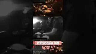 Percussion jam NOW!!! #drums #drummer #drumming #groove #percussion #improv #improvization