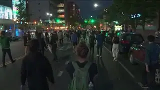 Noticeably quieter night as protests continued past curfew