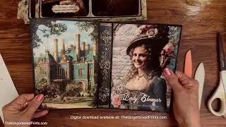 ASMR Lady Eleanor Journal Making Tutorial Series Part 1 From The Book to the Journal