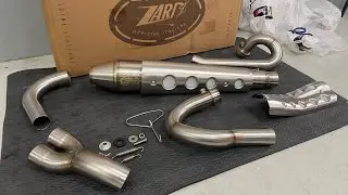 Triumph scrambler zard comic exhaust installation and sound เสียงท่อ