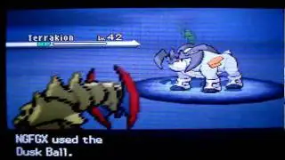 Pokemon Black and White - Terrakion The Stationary Legendary Pok&eacute;mon!