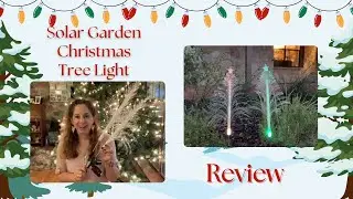 Watch TopVelo Solar Garden Christmas Tree Light Review!