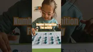 Number recognition | fun activity #handsonlearning #downsyndrome #homeschooling