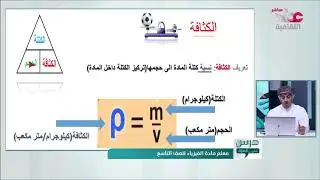 شرح درس الكثافة مادة الفيزياء سلطنة عمان