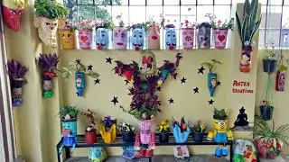 My House Front Garden Tour 😍  कभाड़ से जुगाड़ || Giveaway Inside 🎁