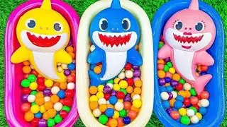 2 Minutes Satisfying with Mixing Candy ASMR & M&M's Playdoh in FunnyBathtubs Relax Video