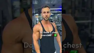 Do these 5 exercises to grow your chest! 💯✅ #chest #chestworkout #chestday #muscle #workout