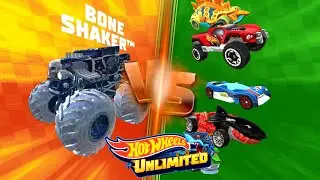 Hot Wheels Unlimited 2: Let’s Race Blizzard Basher & Bone Shaker in my tracks