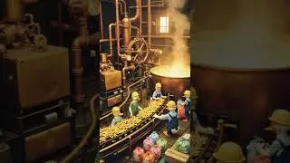 ducks in factory 206D #shorts #funny #duck #animation #factory #duckcartoon #funnyduck #foryou #fyp