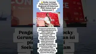 Isi Pidato Megawati di Rakernas PDIP Diungkap Rocky Gerung. #tranding #gossip #viral #beritaterkini
