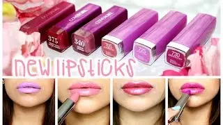 New! Drugstore Spring 2015 Lipsticks Haul and Swatches | Maybelline & Covergirl