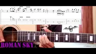Tutorial Gitar Solo Avenged Sevenfold - Roman Sky Versi Akustik TAB & CHORD