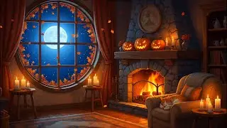 Snowy Night Cabin Ambience ❄️🔥 | Cozy Fireplace & Lofi Sleep Music