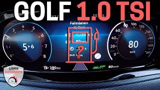 VW Golf 8 1.0 TSI 110 HP ⛽ What's the FUEL CONSUMPTION of 3 Cylinders?