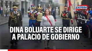 🔴🔵Fiestas Patrias: Dina Boluarte se dirige a Palacio de Gobierno en medio de los 21 camaretazos