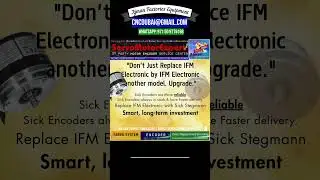 IFM Electronic Encoders Dubai Stock, Repair,Upgrade Replace by More Reliable Rigid Long life Encoder