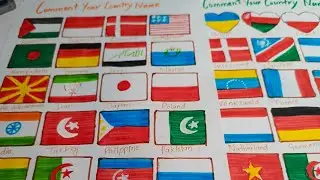 World 🌎 countries flag drawing Easy flag drawing