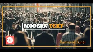 MODERN TEXT Animation Tutorial Using KineMaster || KINEMASTER TUTORIAL