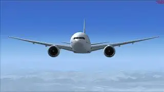 FSX Air France 777-200ER Barcelona-Paris Memorial Flight