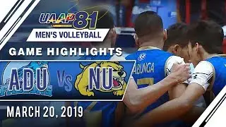 UAAP 81 MV: AdU vs. NU | Game Highlights | March 20, 2019