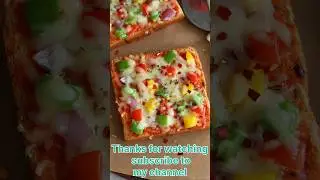 2 Minutes Bread Pizza 🍕 | Easy Snack Recipe | #pizzaslice  #pizzabread #garlictoast #dessertpizza