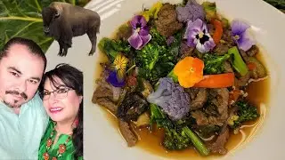 RIBEYE DE BUFFALO CON VERDURAS
