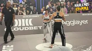 Alex Pereira celebra el KO de su hermana Aline en Karate Combat 🗿🙌