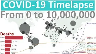 From 0 to 10,000,000 cases - Coronavirus (COVID-19) World Timelapse