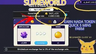SLIME WORLD | HOW TO FARM NADA QUICK IN 5 MINS | HOW TO PLAY AND CASH OUT |