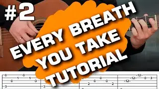 Tab Sting every breath you take guitar tutorial fingerstyle free tabs (guitarclub4you)