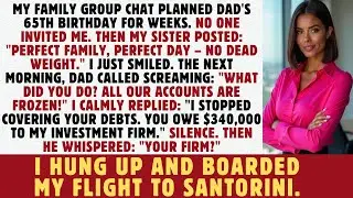 My Family Planned Dad's Birthday Without Me – Until the Bank Called About Their Frozen Accounts