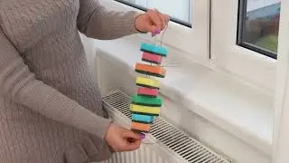 Лайфхак с кухонной губкой за 1 доллар для мытья окон