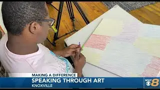 Knoxville artist with autism helping to give back to others with disabilities