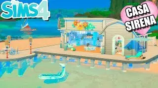 UNA CASA DE SIRENA! 🧜‍♀️`♥´Speed Build ~ Decora conmigo `♥´\\ Los Sims 4 en español