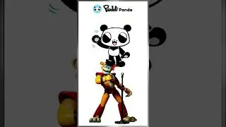 FNAF: Security Breach Glamrock Freddy Cosplay | Puddi Panda 🎵🐼 #shorts #fnaf #cosplay