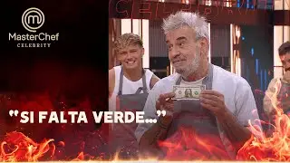 El chiste de Miguel &Aacute;ngel Rodr&iacute;guez al presentar su plato verde - Masterchef Celebrity