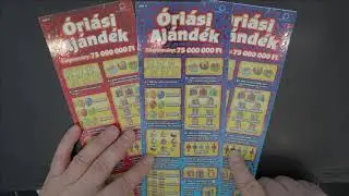 3 db ÓRIÁSI AJÁNDÉK sorsjegy lekaparása - több sorsjegy is nyerő! 🍀😃