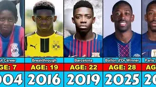 Ousmane Demb&eacute;l&eacute; Transformation From 7 to 28 Year Old